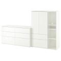 IKEA VIHALS Стеллаж, белый, 245x47x140 см 39442177 394.421.77