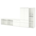 IKEA VIHALS Комбинация для хранения / под ТВ, белый, 285x37x140 см 19521175 195.211.75