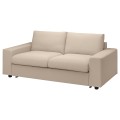 IKEA VIMLE ВИМЛЕ Чехол на 2-местный диван-кровать, с широкими подлокотниками / Hallarp бежевый 89400575 | 894.005.75