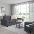 IKEA VIMLE ВИМЛЕ 2-местный диван, с широкими подлокотниками / Hallarp серый 29400564 | 294.005.64