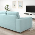 IKEA VIMLE ВИМЛЕ 3-местный диван, с широкими подлокотниками / Saxemara голубой 79401467 | 794.014.67