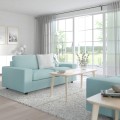 IKEA VIMLE ВИМЛЕ 2-местный диван, с широкими подлокотниками / Saxemara голубой 99400551 994.005.51