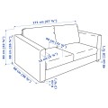 IKEA VIMLE ВИМЛЕ 2-местный диван, Gunnared бежевый 89399893 893.998.93