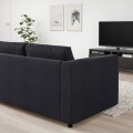 IKEA VIMLE Раскладной диван 3-местный, Saxemara черно-синий 39537203 395.372.03