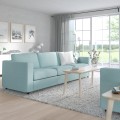 IKEA VIMLE Раскладной диван 3-местный, Saxemara светло-голубой 49537207 | 495.372.07
