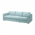 IKEA VIMLE Раскладной диван 3-местный, Saxemara светло-голубой 49537207 | 495.372.07
