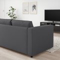 IKEA VIMLE Раскладной диван 3-местный, Hallarp серый 79537060 | 795.370.60