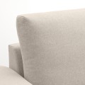 IKEA VIMLE ВИМЛЕ 3-местный диван с козеткой, с широкими подлокотниками / Gunnared бежевый 29401295 294.012.95