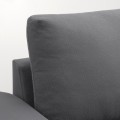 IKEA VIMLE ВИМЛЕ 3-местный диван с козеткой, с широкими подлокотниками / Hallarp серый 29401422 | 294.014.22