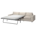 IKEA VIMLE Раскладной диван 3-местный, с широкими подлокотниками / Gunnared бежевый 79545215 | 795.452.15