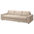 IKEA VIMLE ВИМЛЕ Чехол на 3-местный диван-кровать, с широкими подлокотниками / Hallarp бежевый 69401217 | 694.012.17