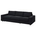IKEA VIMLE ВИМЛЕ Чехол на 3-местный диван-кровать, с широкими подлокотниками / Saxemara черно-синий 99401249 | 994.012.49
