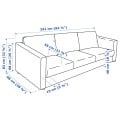 IKEA VIMLE ВИМЛЕ 3-местный диван, Saxemara светло-голубой 79399049 | 793.990.49