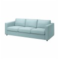 IKEA VIMLE ВИМЛЕ Чехол на 3-местный диван, Saxemara светло-голубой 79399370 | 793.993.70