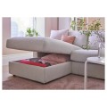 IKEA VIMLE ВИМЛЕ 3-местный диван с козеткой, с широкими подлокотниками / Gunnared бежевый 29401295 294.012.95