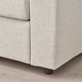 IKEA VIMLE ВИМЛЕ 4-местный угловой диван, с широкими подлокотниками / Gunnared бежевый 69401793 | 694.017.93