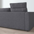 IKEA VIMLE ВИМЛЕ 3-местный диван с козеткой, с подголовником / Gunnared серый 59399106 593.991.06