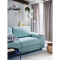 IKEA VIMLE ВИМЛЕ 2-местный диван, с широкими подлокотниками / Saxemara голубой 99400551 994.005.51