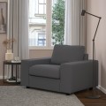 IKEA VIMLE ВИМЛЕ Кресло, с широкими подлокотниками / Hallarp серый 29477191 294.771.91