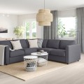 IKEA VIMLE ВИМЛЕ 4-местный угловой диван, Gunnared серый 69399479 | 693.994.79