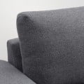 IKEA VIMLE ВИМЛЕ 4-местный угловой диван, с широкими подлокотниками / Gunnared средне-серый 99401796 | 994.017.96