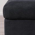 IKEA VIMLE ВИМЛЕ Табурет для ног с ящиком для хранения, Saxemara черно-синий 89392599 893.925.99