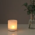 IKEA VINDSTILLA Подсвечник для греющей свечи, белый, 11 см 40563516 405.635.16