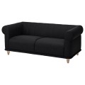IKEA VISKAFORS ВИСКАФОРС 2-местный диван, Lejde антрацит / береза 39443209 | 394.432.09