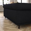 IKEA VISKAFORS ВИСКАФОРС 3-местный диван, Lejde антрацит / коричневый 09443362 | 094.433.62