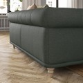 IKEA VISKAFORS ВИСКАФОРС 3-местный диван, Lejde / серый / зеленый береза 29443337 | 294.433.37