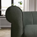IKEA VISKAFORS ВИСКАФОРС 2-местный диван, Lejde / серый / зеленый береза 49443218 | 494.432.18