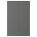 IKEA VOXTORP ВОКСТОРП Дверцы для напольного углового шкафа, правосторонний темно-серый, 25x80 см 50454098 504.540.98