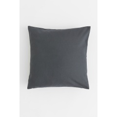 H&M Home Бавовняна наволочка - темно-сіра 1043565002 | 1043565002