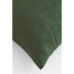 H&M Home Бавовняна наволочка - темно-зелена 0824403017 | 0824403017
