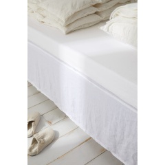 H&M Home Простирадло на резинці, Білий, 120x200 0458503001 | 0458503001