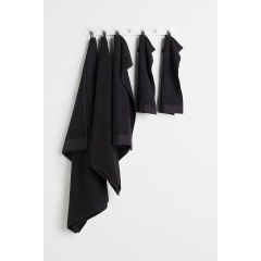H&M Home Рушник банний махровий - Чорний 1097303009 | 1097303009