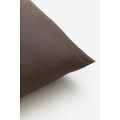H&M Home Бавовняна наволочка - Темно-коричнева 0824404024 | 0824404024