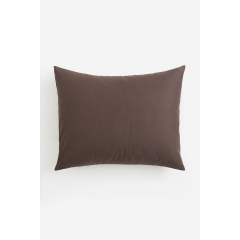 H&M Home Бавовняна наволочка - Темно-коричнева 0824403024 | 0824403024