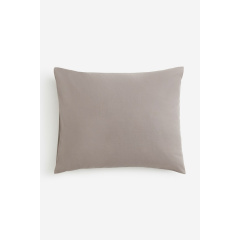 H&M Home Бавовняна наволочка - сіро-бежева 0824403007 | 0824403007