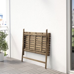 IKEA ASKHOLMEN АСКХОЛЬМЕН Стіл вуличний, складаний світло-коричнева морилка, 112x62 см 10337817 | 103.378.17