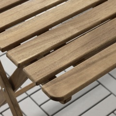 IKEA ASKHOLMEN АСКХОЛЬМЕН Стіл вуличний, складаний світло-коричнева морилка, 112x62 см 10337817 | 103.378.17