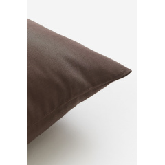 H&M Home Бавовняна наволочка - Темно-коричнева 0824403024 | 0824403024