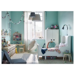 IKEA BUSUNGE БУСУНГЕ Розсувне ліжко, світло-рожевий, 80x200 см 90229017 | 902.290.17