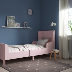 IKEA BUSUNGE БУСУНГЕ Розсувне ліжко, світло-рожевий, 80x200 см 90229017 | 902.290.17