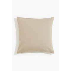 H&M Home Бавовняна наволочка - Бежева 1043565009 | 1043565009