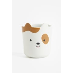 H&M Home Кружка порцелянова з мотивом - Біла/Собака 0982161006 | 0982161006