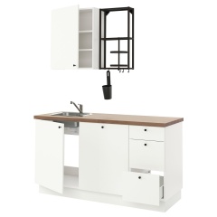 IKEA ENHET Кухня, антрацит/белый 69337349 | 693.373.49