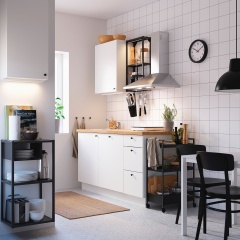 IKEA ENHET Кухня, антрацит/белый 69337349 | 693.373.49