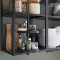 IKEA ENHET Кухня, антрацит/белый 69337349 | 693.373.49