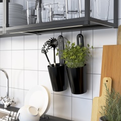 IKEA ENHET Кухня, антрацит/белый 69337349 | 693.373.49